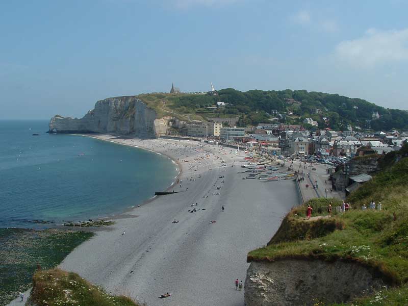 Etretat, het strand