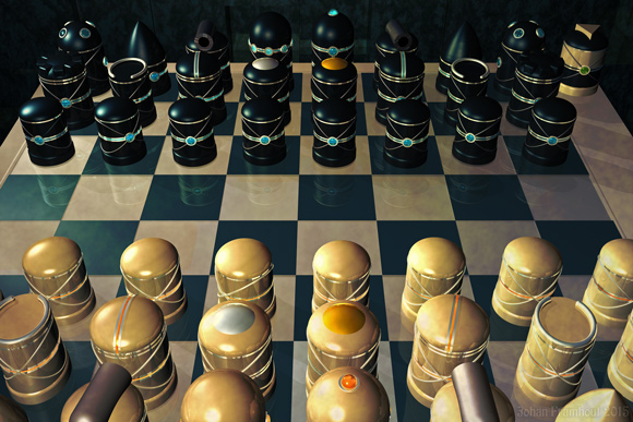 My new 3D art: "Limited World Chess"