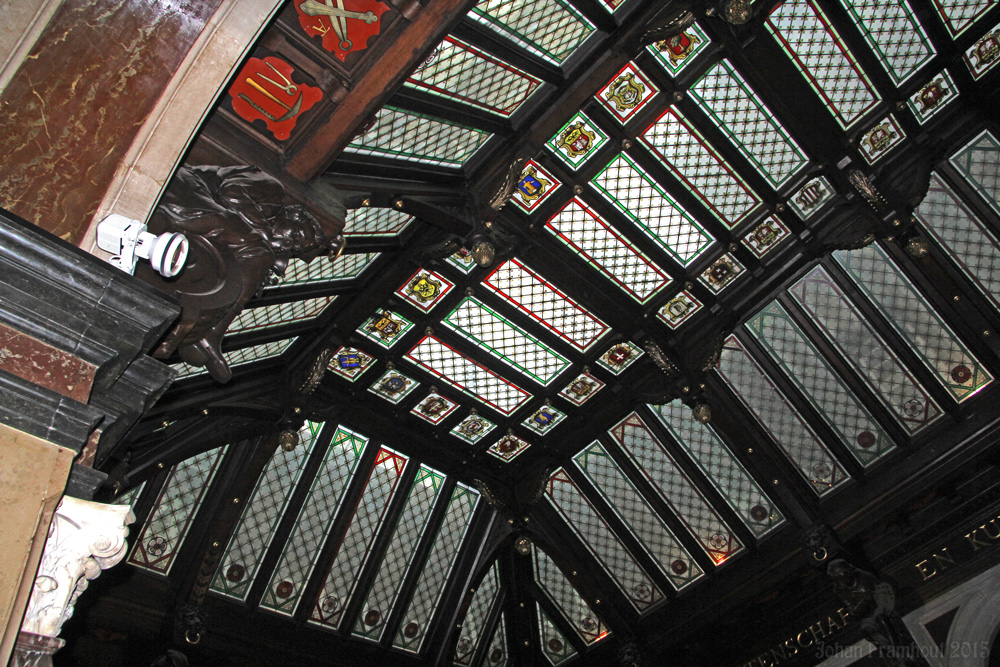 Het stadhuis van Antwerpen bezichtigd op een opendeurdag