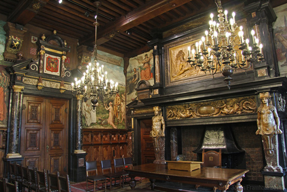 interieur van het stadhuis van Antwerpen 