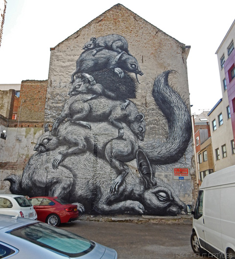 Oostende, work by Roa