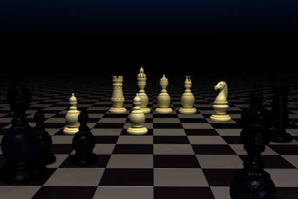 3D-art, Desktop art,  Chess