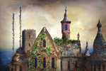 to The pink tower, painting by Johan Framhout on art7d.be