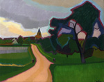 Auguste Herbin, Church at Orgeruse, 1908