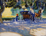 Verner Thomé (Finnish, 1878 - 1953), In the Borély Park, 1909