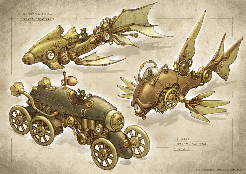 Elle Shengxuan Shi, Steampunk Vehicles