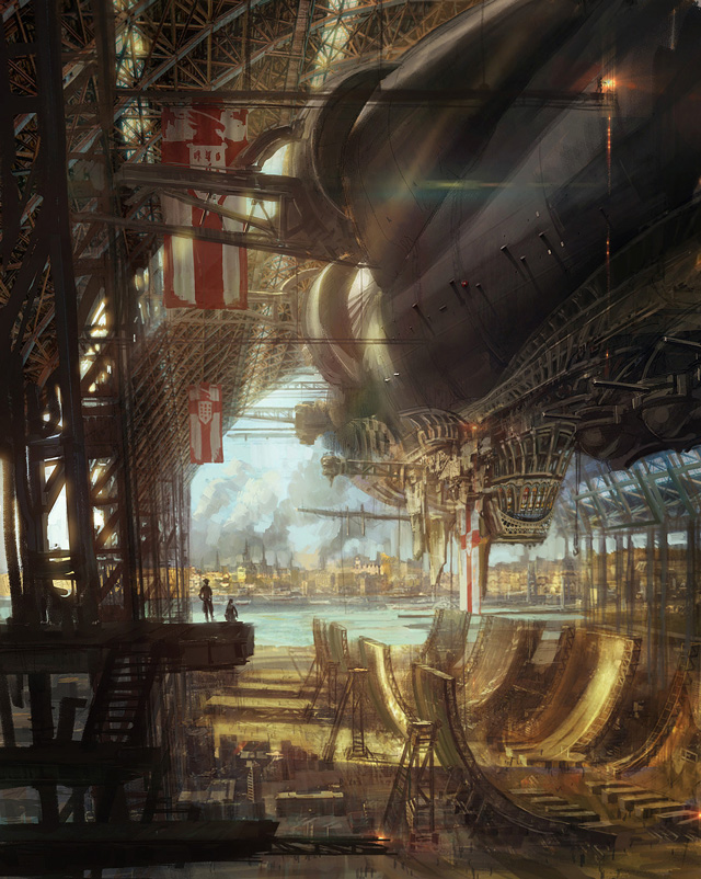 Joseph Kim, Airship, steampunk art design