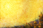Sun celebration, a painting by Johan Framhout