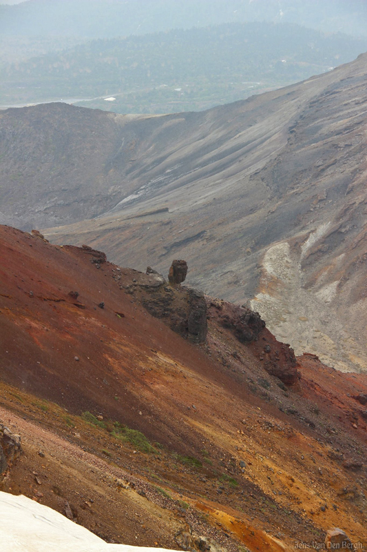 On the slopes near the crater lake