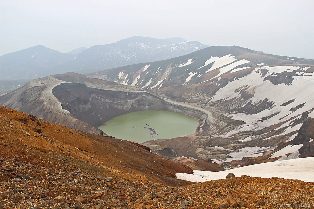 Okama crater lake