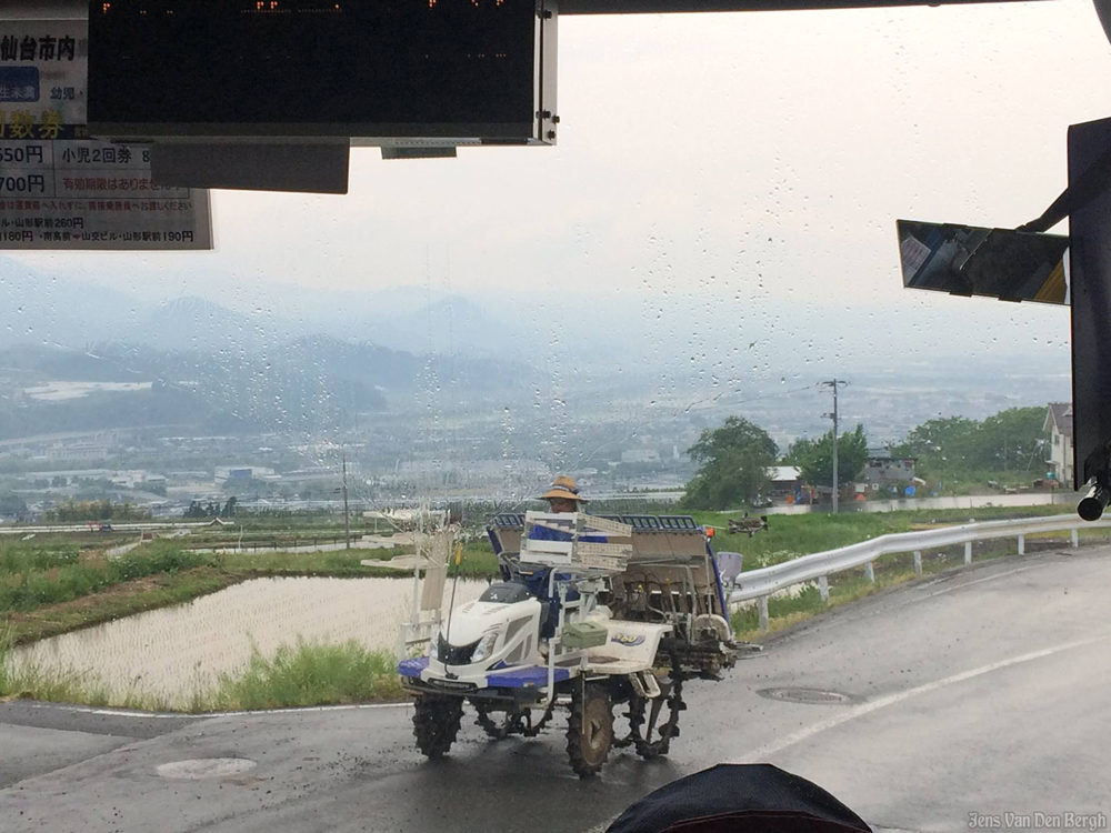 Something in between a tractor, a lawn mower and a shinkansen 