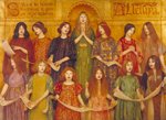 Thomas Cooper Gotch, Alleluia, exhibited 1896 