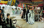 James Tissot, The ball on shipboard, c.1874