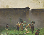 Francesco Paolo Michetti (1851-1929), La raccolta delle zucche (1873) 