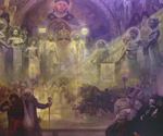 to Alfons Mucha, Holy mount Athos (via thehistoryblog)