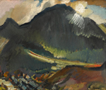 David Bomberg (1890-1957), Beddgelert (Moonlight), 1936