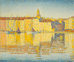 Paul Signac, Maisons du port Saint-Tropez, 1892
