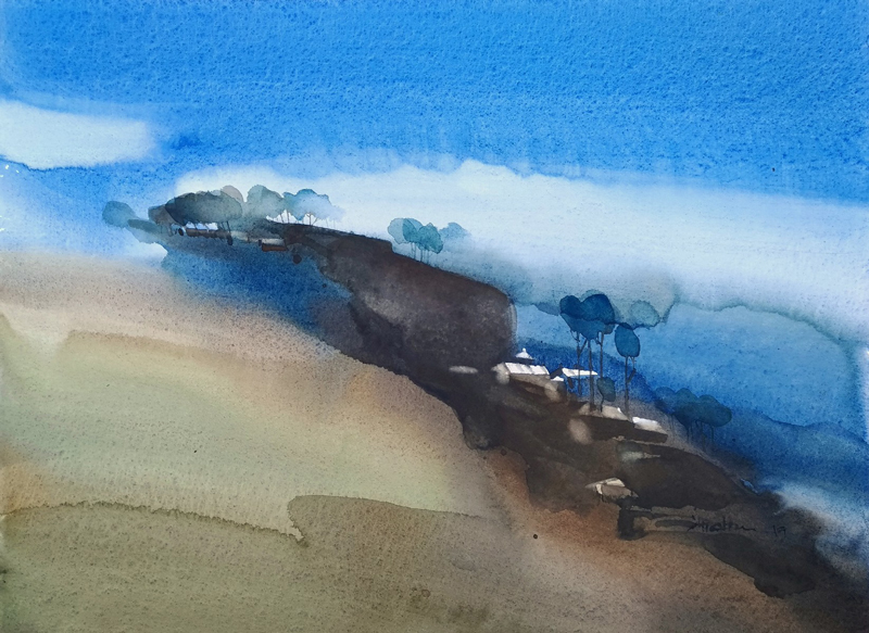 Prachant Prabu, watercolour