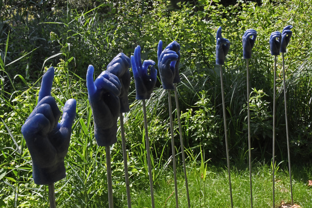 Beelden in de tuin van De Notelaer 2020