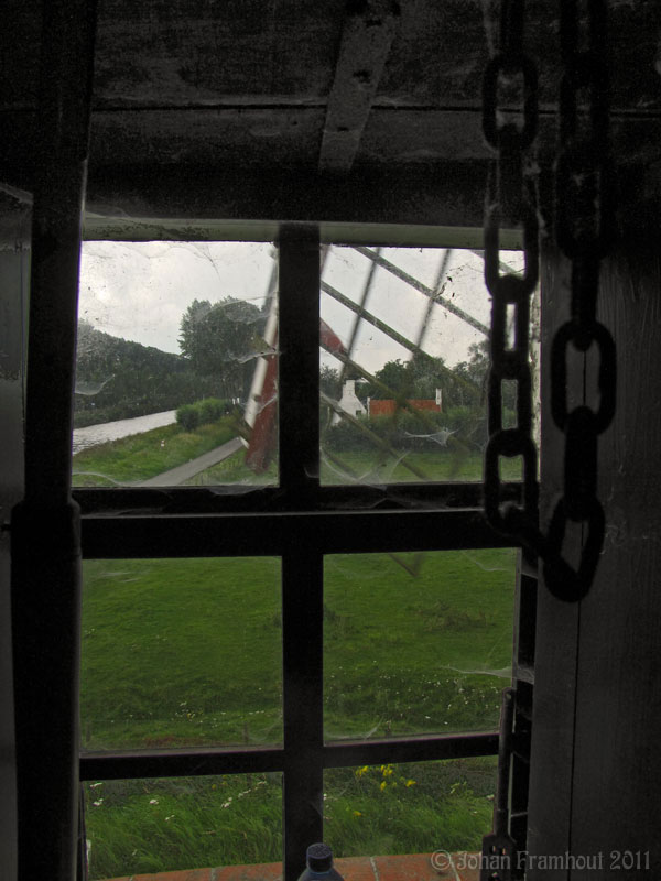 Binnen in de molen van Damme