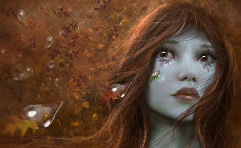 Dorothy, Tears of Autumn (digital art)
