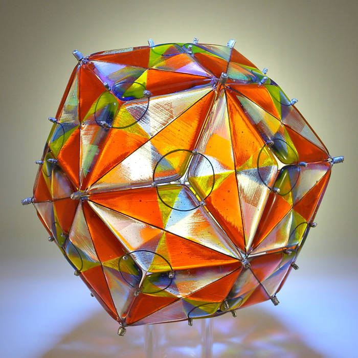 Thomas J. Greebaum, 30 transcendent Virtues, glass sculpture