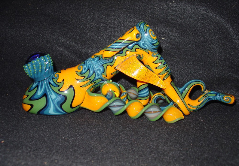 Jason Lee, Glass Pipes, glass sculpture