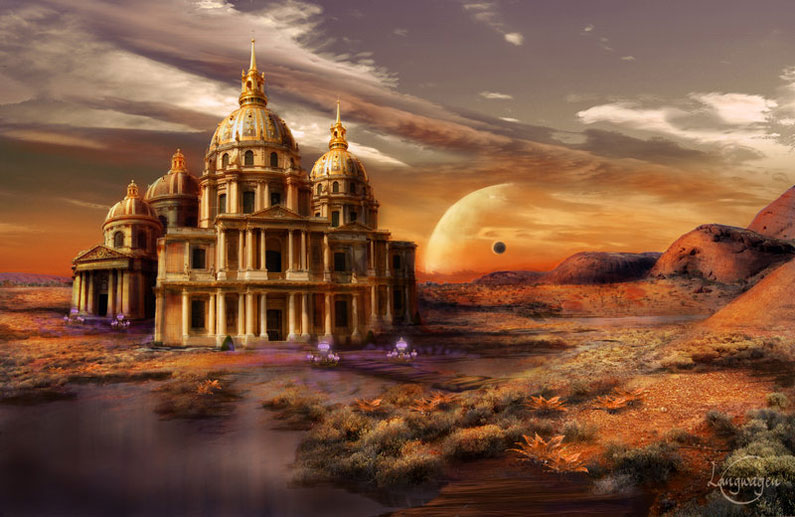 CassiopeiaArt, Desert Palace (matte-painting)