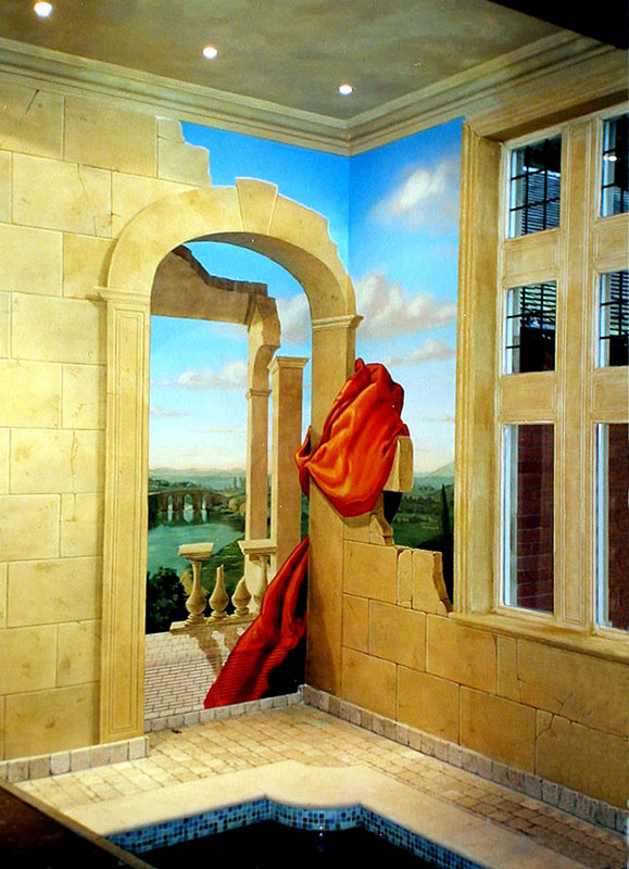 Mel Holmes, Stonework, trompe-l'oeil