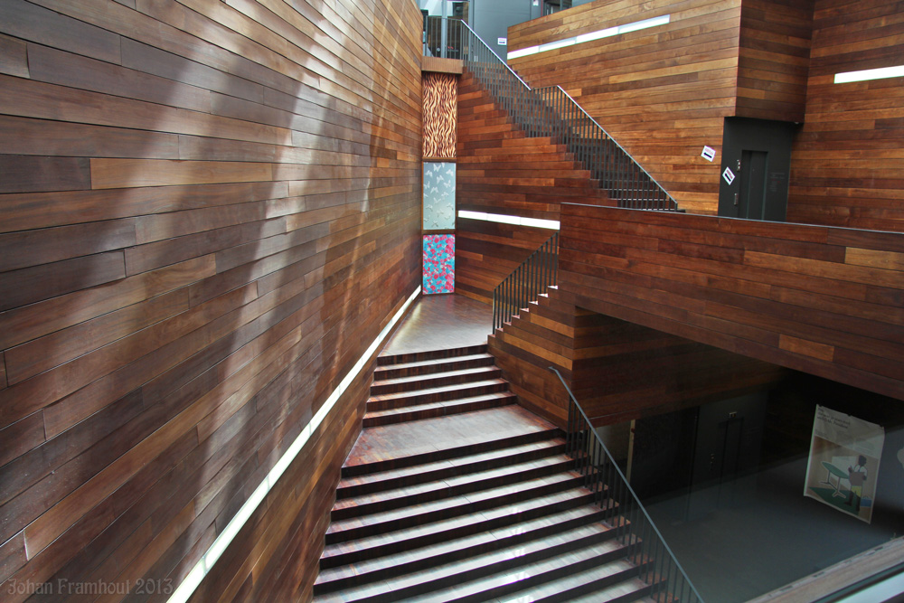 Modemuseum in de Nationalestraat, interieur