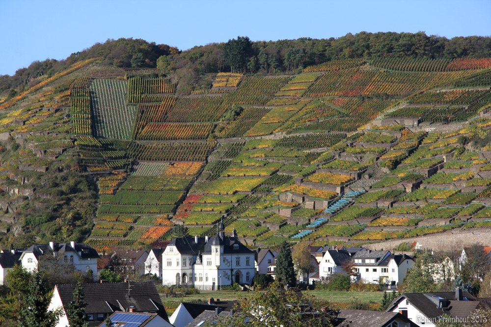 Ahrweiler, zicht vanaf het Ursulinenklooster Kalvarieberg 