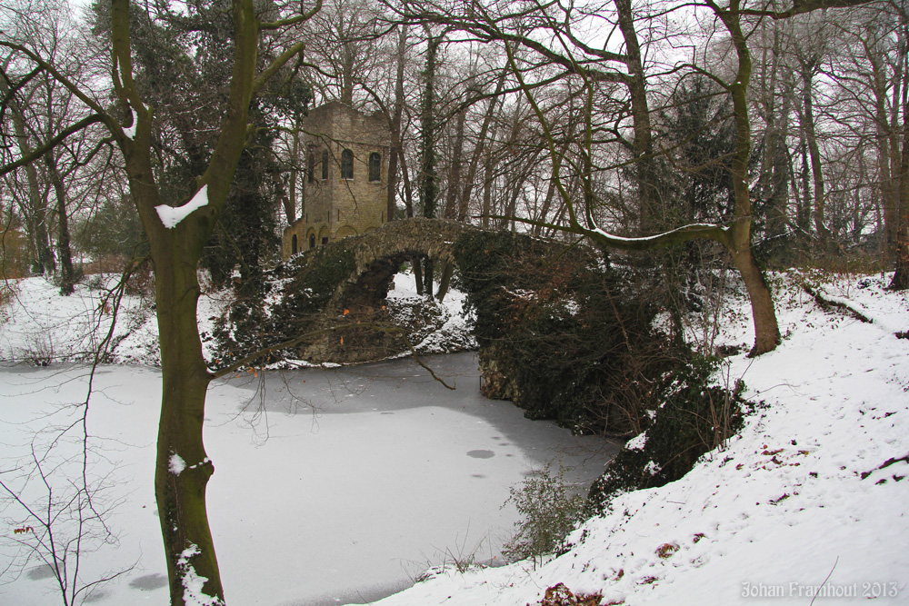 park Boekenberg (Anwerpen - Deurne) in de winter 