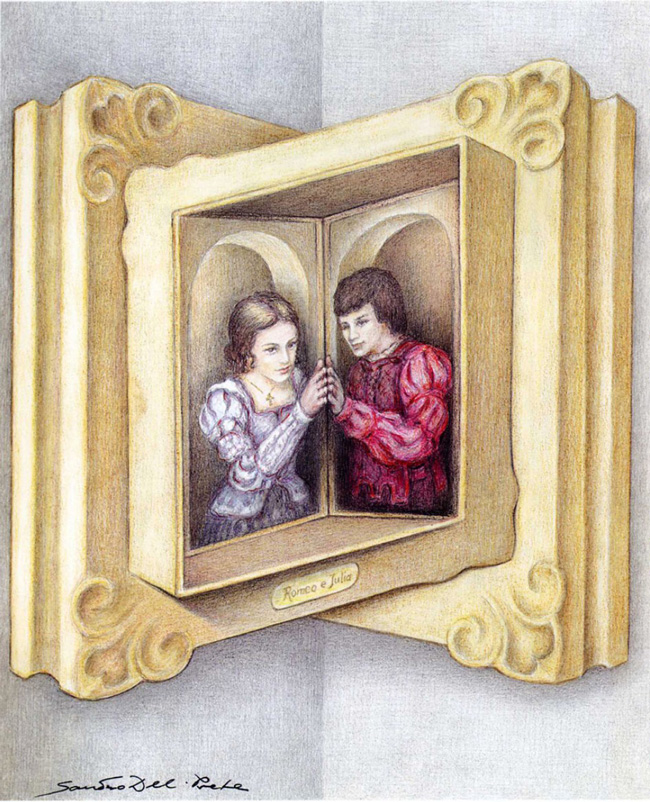 Sandro del Prete, Romeo and Juliette meeting in Window