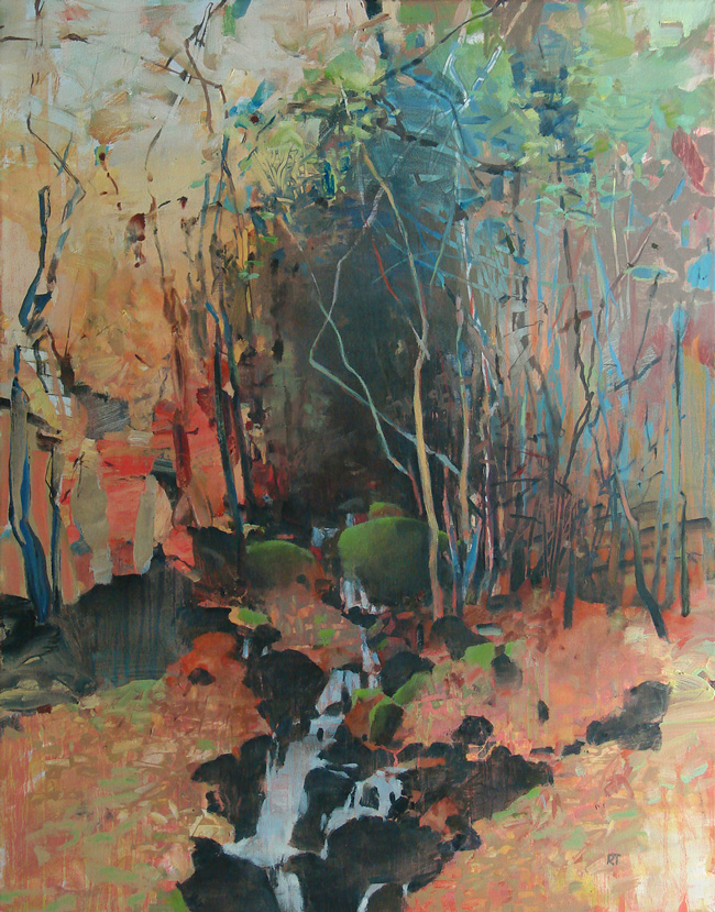 Randall David Tipton, Rio en Medio 5 (oil)