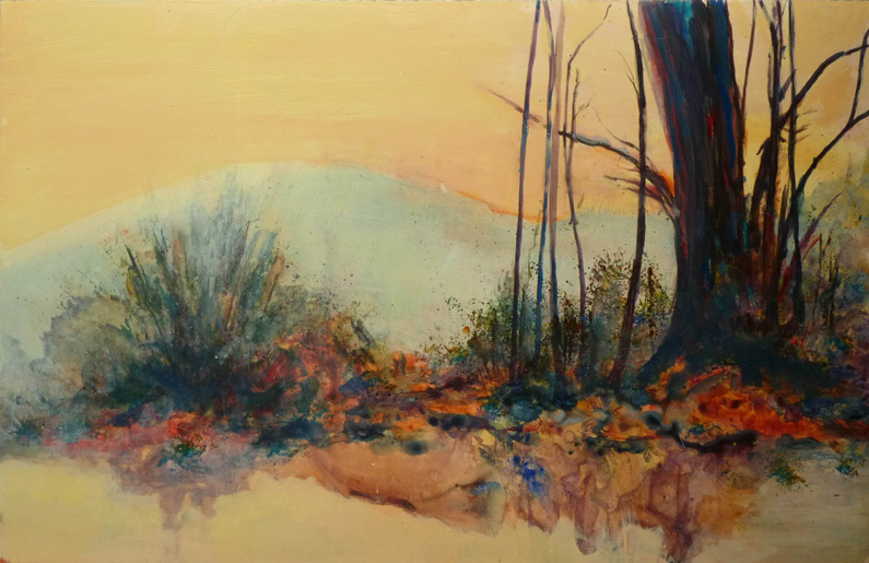 Randall David Tipton, Refuge (watercolours, acrylics and medium on plastic paper)