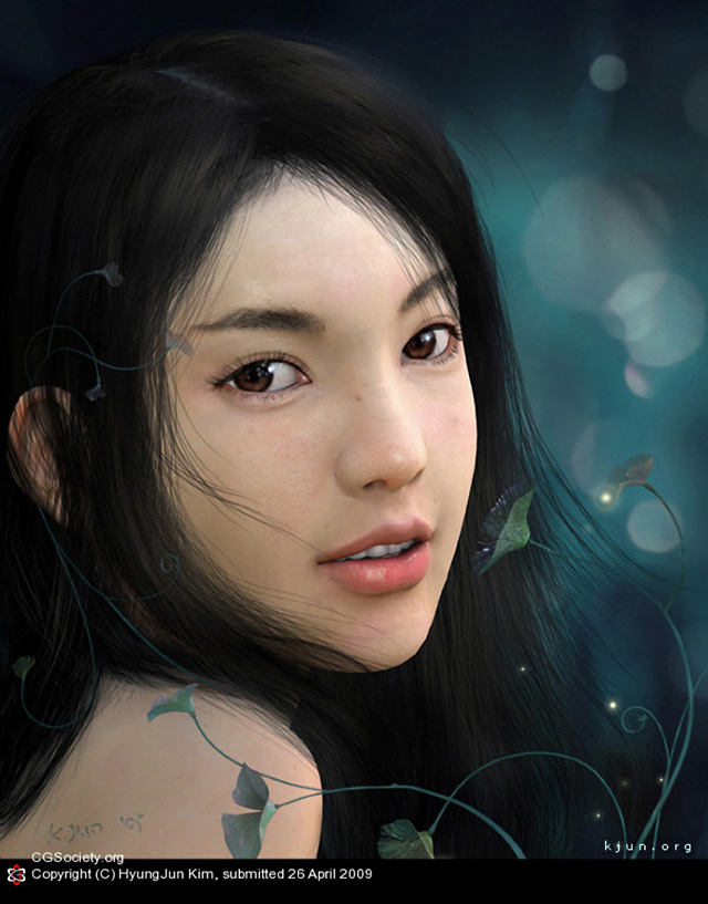 Kim Hyung Jun, Hue (Girl) (digital art)