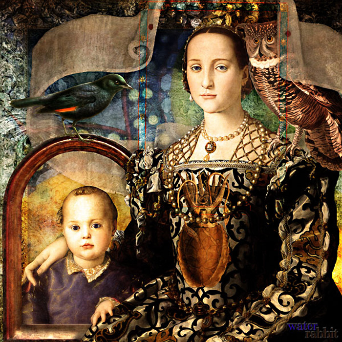 WaterRabbit, Royal Portrait (collage)