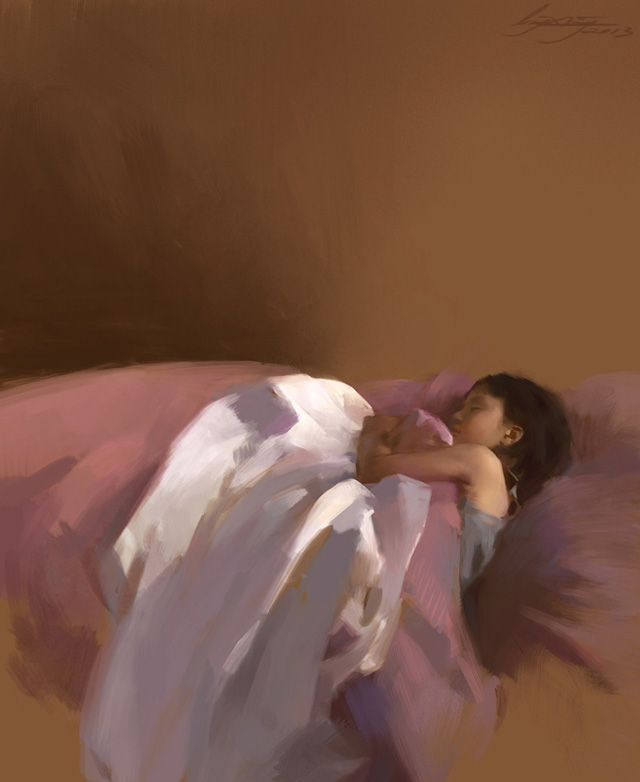 Ling Xiang, Pink Dream (digital painting)