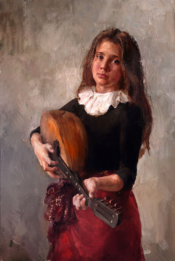 Natalya Milashevich, Girl with Mandolin