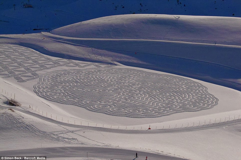 Simon Beck, Snow Art