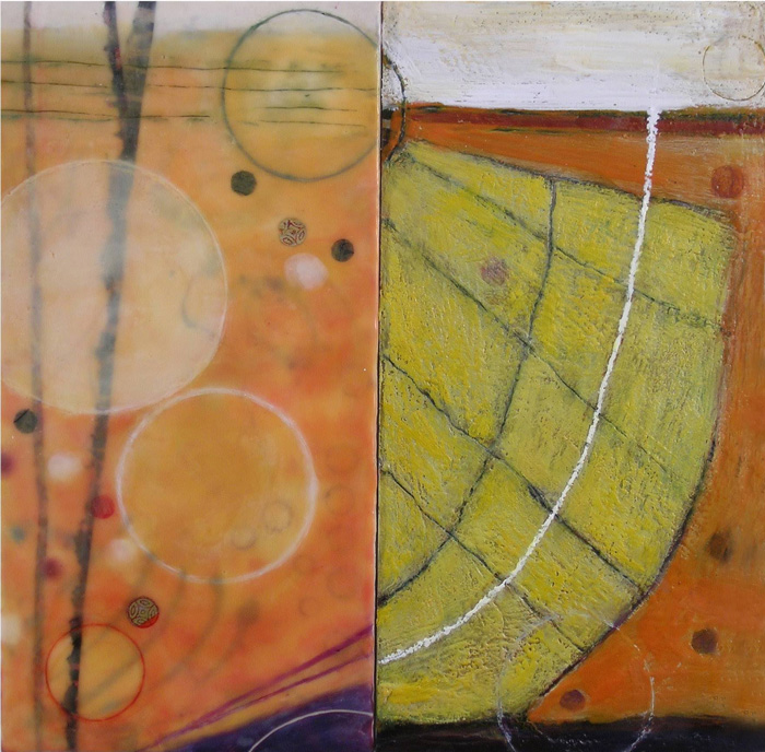 Inanna McGraw, IEA (left) + Richard Keen, NEW (right), Untitled, Diptych