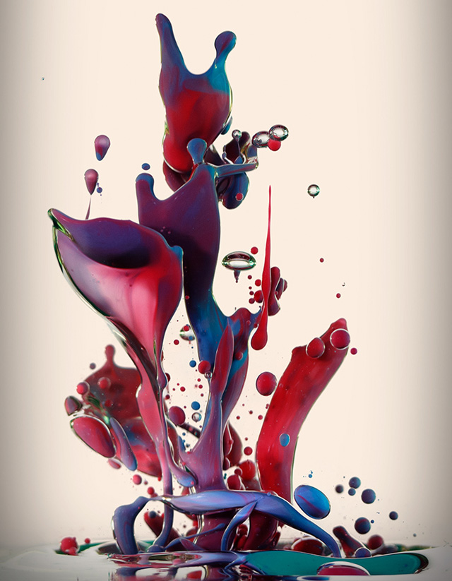 Albert Seveso (high speed photography of ink mixed with oil)
