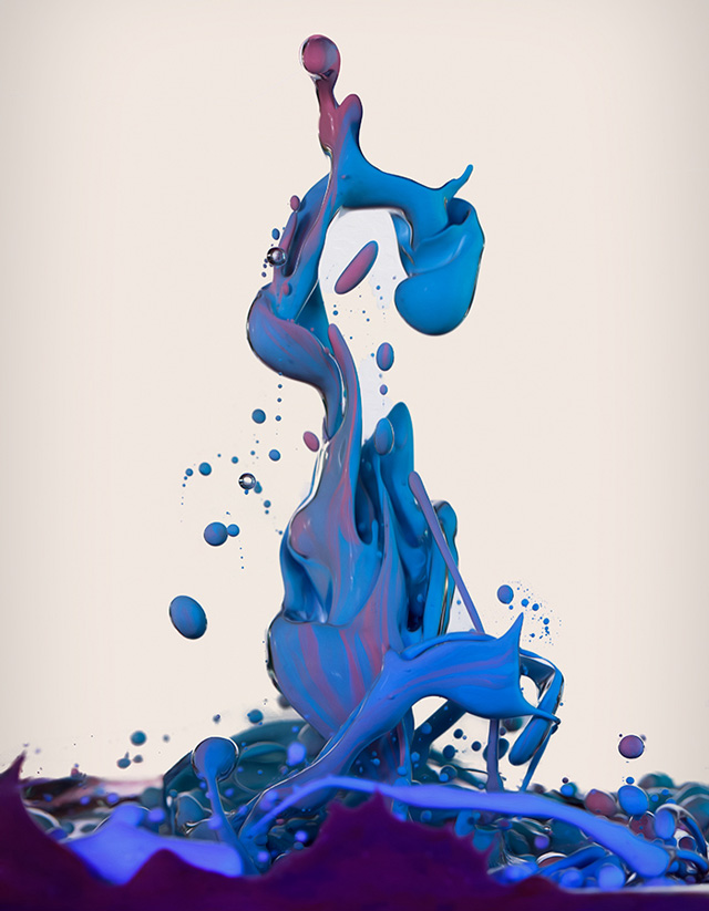 Albert Seveso (high speed photography of ink mixed with oil)
