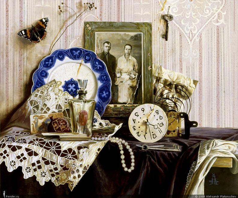 Alexander Platonich, Still Life with old Objects 