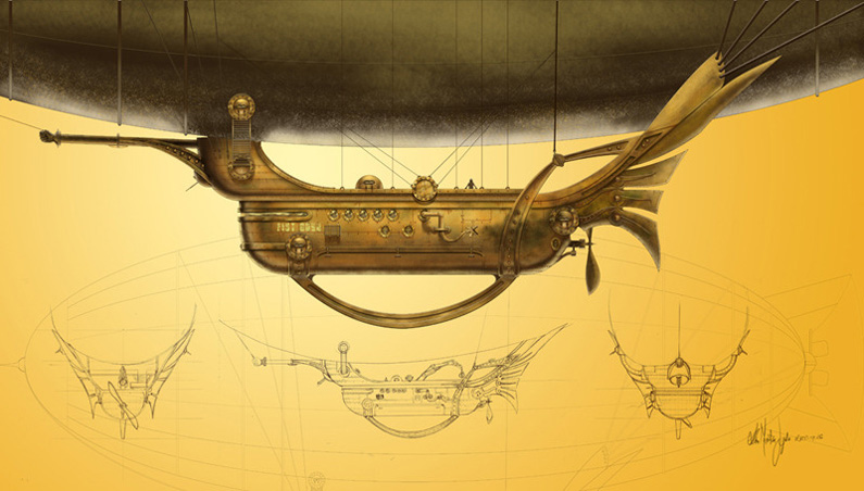 Marton Gyula Kiss Kimagu, Steampunk Zeppelin