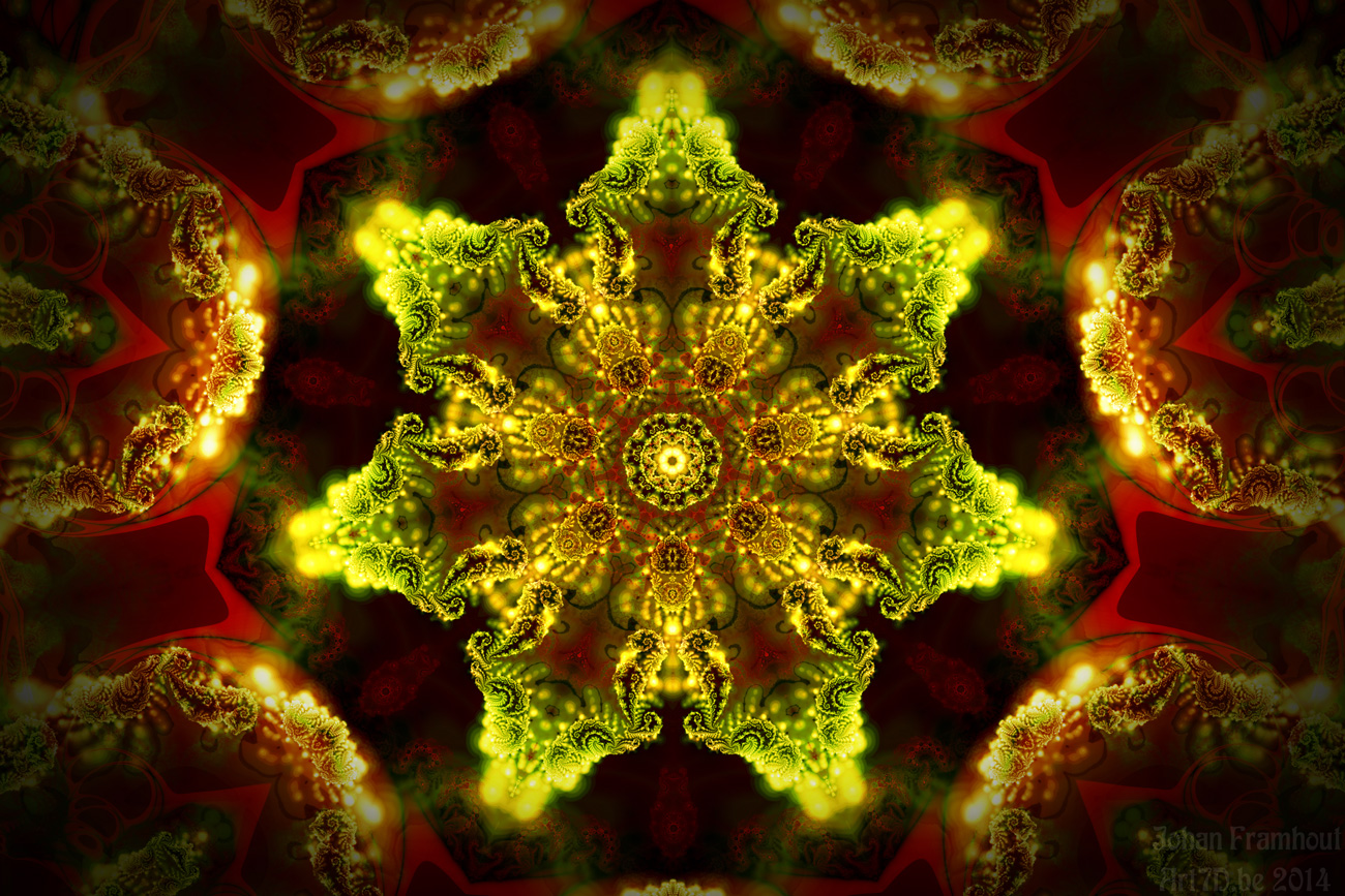 Autumn colors mandala