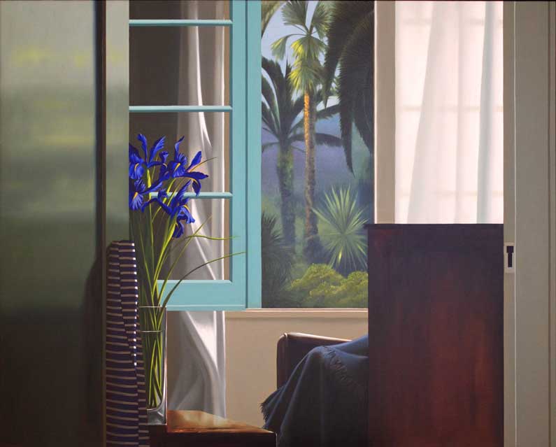 Bruce Cohen, Interior with blue Iris