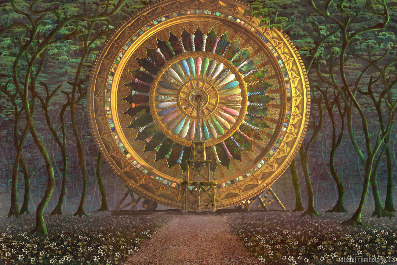 Wheel Temple in a Forest