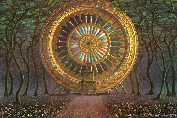 Wheel Temple in a Forest