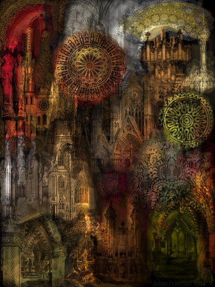 "Gothic Lace", matte-painting
